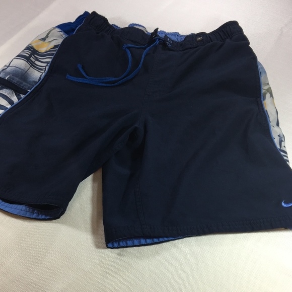 Nike Blue Men's Swim Trunks Pants Size Medium M - Picture 1 of 6